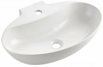 Vannitoa kraanikauss Bathco Malaga, keraamiline, 59.8 cm x 40.8 cm x 13.9 cm, valge v.