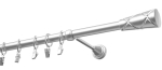Kardinapuu Olimp Genua, 180 cm, &Oslash; 19 mm, matt kroom v.