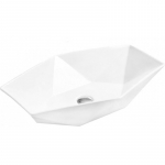 Vannitoa kraanikauss Mexen Elena, keraamiline, 63.5 cm x 41 cm x 13.5 cm, valge