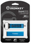 USB m&auml;lupulk Kingston IronKey IKKP200C/64GB, sinine v., 64 GB