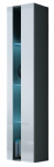 Seinakapp Cama Meble Vigo, valge v./must v., 30 cm x 40 cm x 180 cm
