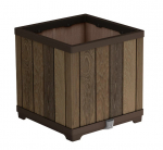 Lillepott Keter Deco Square, plastik, 45.5 cm x 45.5 cm, p&auml;hklipuu v.