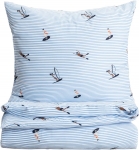 Voodipesukomplekt Homla Mare 243802, sinine v./valge v., 70 x 80 cm, 200 x 220 cm, 3 tk