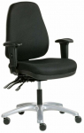 T&ouml;&ouml;tool Toplux Team 11, 51 x 51 x 110 - 115 cm, must v.