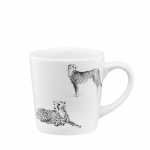 Tass Ambition Animal Cheetahs, valge v./must v., 0.09 l