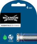 Asendusterad raseerijatele, komplekt Wilkinson Sword Essentials 3 Hybrid, 4 tk
