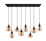Valgusti lagi Trio Lumina, E14, 8 x 40 W, merevaigu-kollane v.