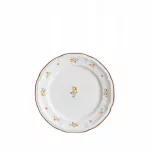 Taldrik magustoidu Homla Greta, 21 cm x 21 cm, valge v./kollane v./oranž v.