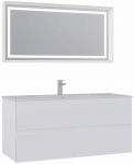 Vannitoa m&ouml;&ouml;bli komplekt Kalune Design Nest 121 2v-551, valge matt v., 51 cm x 121 cm x 55 cm