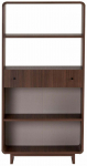 Raamaturiiul Nordure Senza Milano, p&auml;hklipuu v., 153 cm x 78 cm x 34 cm