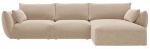Nurgadiivan Cosmopolitan Design Matera Eden 4, tume beež v&auml;rv, parem, 171 x 280 cm x 85 cm