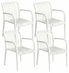 &Otilde;uetoolide komplekt Homla Valoro 245085, valge v., 58 cm x 54.5 cm x 81 cm, 4 tk.