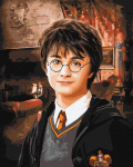 Maalimine numbrite j&auml;rgi Ideyka Harry Potter Gryffindor Common Room, pruun v./valge v./must v.