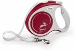 Automaatne jalutusrihm Flexi Comfort Plus, punane v., M