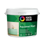 Emailv&auml;rv, universaalsed Pentacolor Aquamel, matt, 3 kg, valge