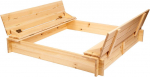 Liivakast Folkland Timber, 120 x 120 cm, kaanega, pruun, 25 kg