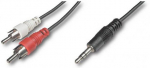 Juhe Techly Jack 3.5mm to 2x RCA 3.5 mm 3 pin audio stereo, RCA male x 2, 3 m