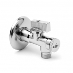 Ventiil Arco VITAQ, nurk, 3/8 tolli - v&auml;liskeere, 1/2 tolli - v&auml;liskeere