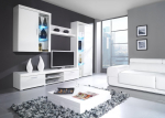 Vitriinkapp Cama Meble Samba 4, valge v., 90 cm x 35 cm x 111 cm