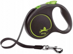 Automaatne jalutusrihm Flexi Black Design, must v./roheline v., S 5m