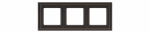 Kolmene raam Liregus Retro, matt pruun v.