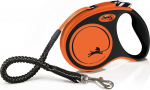 Automaatne jalutusrihm Flexi Xtreme FL34408, must/oranž, L 5m