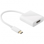 Adapter Goobay USB 66259 USB C male, USB Type A, 0.200 m, valge
