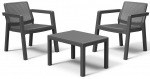 Aiam&ouml;&ouml;bli komplekt Keter Emily Balcony Set, grafiit v., 2 istekohta