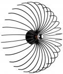 Valgusti lagi Opviq Aspendos N-643, E27, 1 x 40 W, must v.