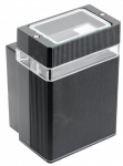 &Otilde;ue seinavalgusti GTV Nessa, 50W, GU10, IP54, must v., 10.5 cm x 15.5 cm