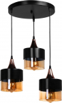 Valgusti rippuv Opviq Sahra 3 534LUN3132, E27, 3 x 60 W, vask v./must v.