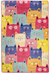 Vaip Conceptum Hypnose Cats Multi 876CHL1278, mitmev&auml;rviline, 80 cm x 100 cm