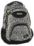 Kooli seljakott Paso Barbie BB22YY-2708, valge v./must v., 31 cm x 18 cm x 41 cm
