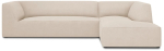 Nurgadiivan Micadoni Home Ruby 4 Seats, kreemjasvalge, parem, 273 x 180 cm x 69 cm