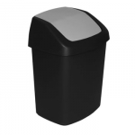 Pr&uuml;gikast Curver Swing Top, must v., 25 l, 51.1 cm x 34.6 cm