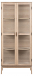 Vitriinkapp Linley, tamm v., 40 cm x 80 cm x 180 cm