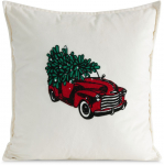 J&otilde;ulu dekoratiivne padjakate PSWA-214, valge/punane/roheline, 45 cm x 45 cm