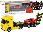 Rc autoveduk Rastar Mercedes-Benz Actros 15274, kollane/mitmev&auml;rviline