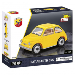 Konstruktor, auto Cobi Klocki Fiat Abarth 595 24514, 70 tk, kollane v.