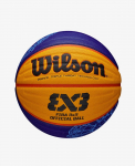 Korvpalli pall Wilson FIBA 3X3 GAME BALL PARIS 2024, 6 suurus, sinine v./kollane v.