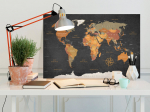 Reproduktsioon Artgeist World Map: Secrets Of The Earth, k-c-0048-b-c, 30 cm x 20 cm