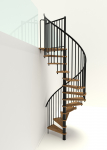 Keerdtrepp Minka Spiral Smart, 160 cm x 305.5 cm