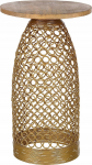 Kohvilaud Beliani Waihi, pruun v./kuldne v., 30 cm x 30 cm x 52 cm
