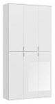 Riidekapp MC Akcent Projekt X, valge v., 34 cm x 98 cm x 193 cm