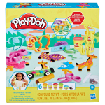 Plastiliini komplekt, koos tarvikutega Hasbro Play-Doh Safari Wild Animals, mitmev&auml;rviline, 284 g