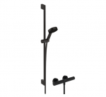 Termostaatsegistiga du&scaron;ikomplekt Hansgrohe Ecostat Fine Pulsify Select S, must v.