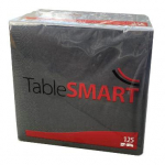 Pabersalvr&auml;tikud TableSmart, 33 cm x 33 cm, must v., 125 tk