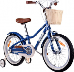 Lisaratastega laste jalgratas, laste Royalbaby Eurocle RB16B-38, sinine v., 16"