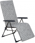Aiatool Patio Barletta Plus Black Edition H039-06PB, must v./hall v., 81 cm x 59 cm x 104 cm
