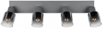 Valgusti lagi Reality Cadiz R81784042, E14, 4 x 10 W, must v.
